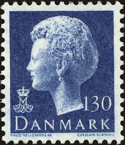 Front view of Denmark 548 collectors stamp