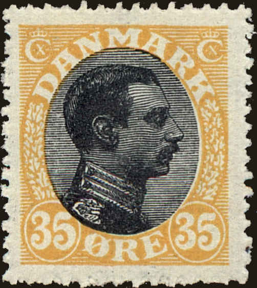 Front view of Denmark 115 collectors stamp