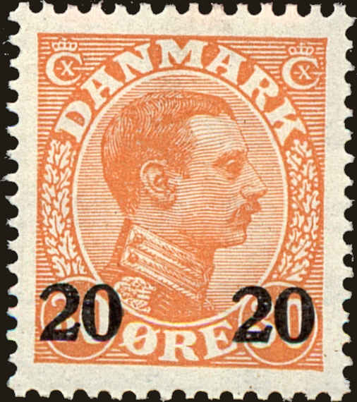 Front view of Denmark 176 collectors stamp