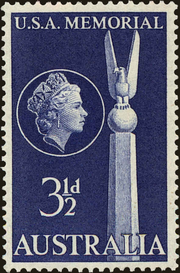 Front view of Australia 280 collectors stamp