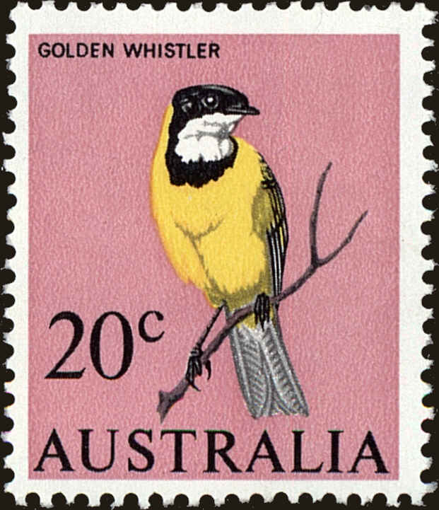 Front view of Australia 408 collectors stamp
