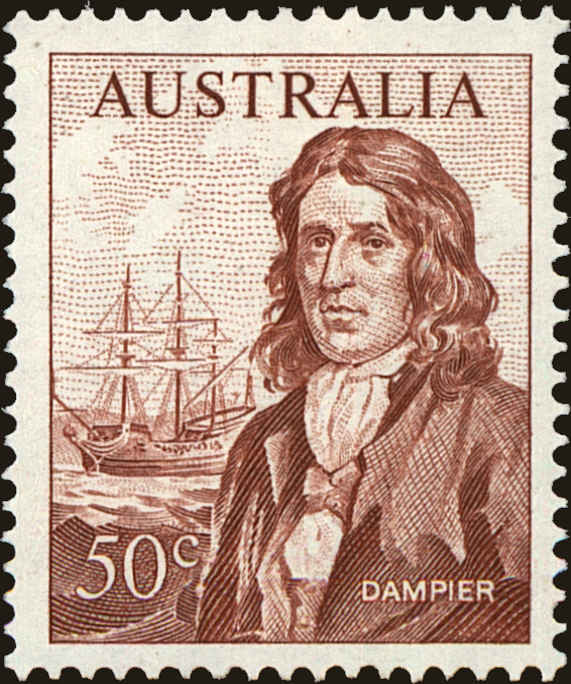 Front view of Australia 413 collectors stamp