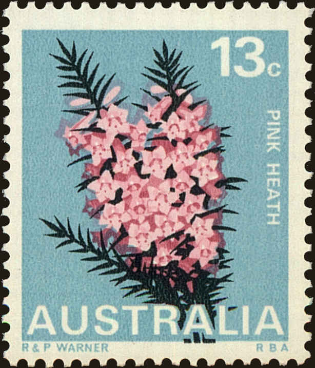 Front view of Australia 435 collectors stamp