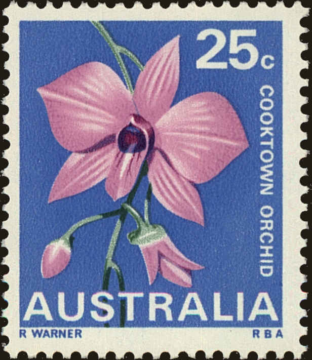 Front view of Australia 438 collectors stamp