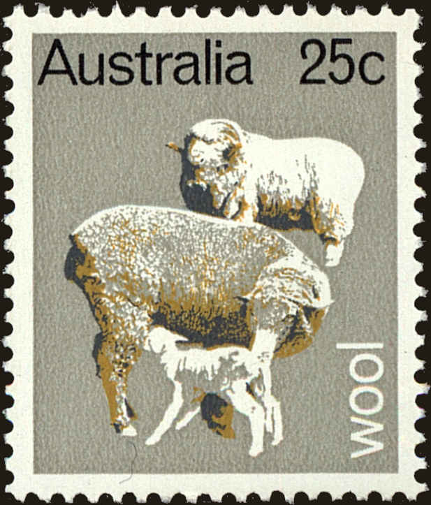 Front view of Australia 465 collectors stamp