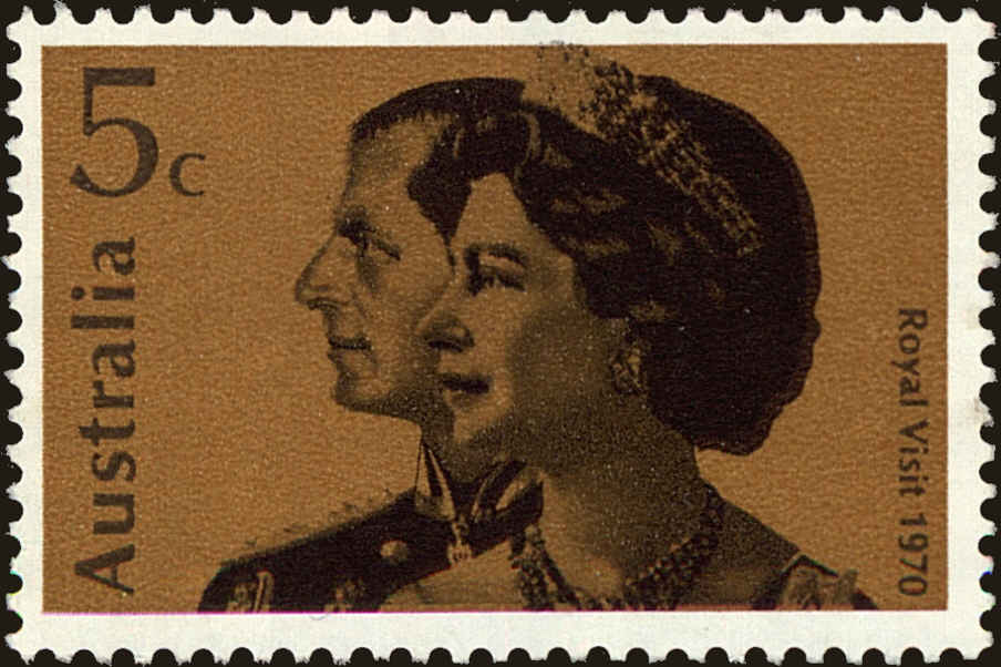 Front view of Australia 474 collectors stamp