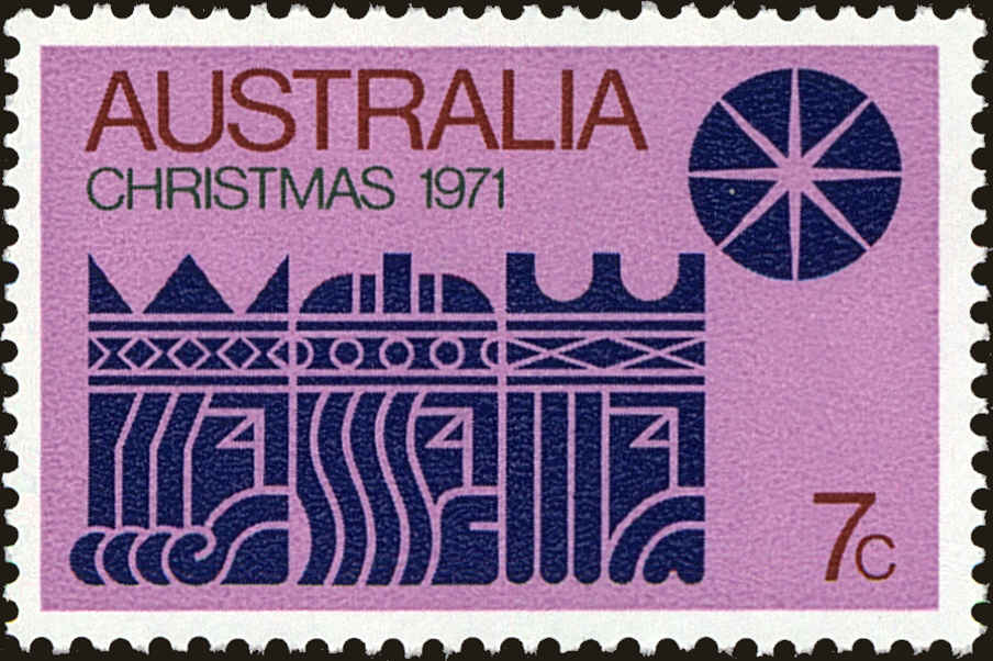 Front view of Australia 508b collectors stamp