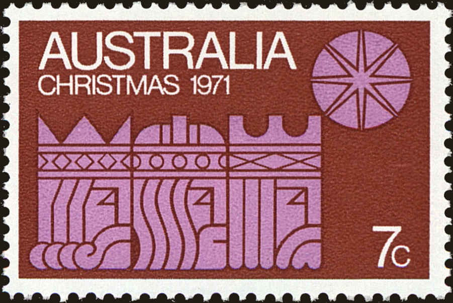 Front view of Australia 508c collectors stamp
