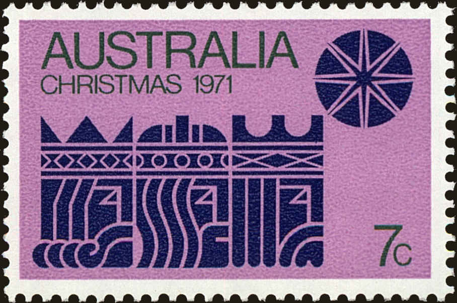 Front view of Australia 508f collectors stamp