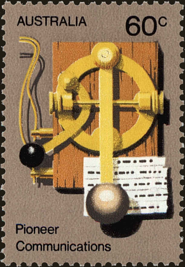 Front view of Australia 537 collectors stamp