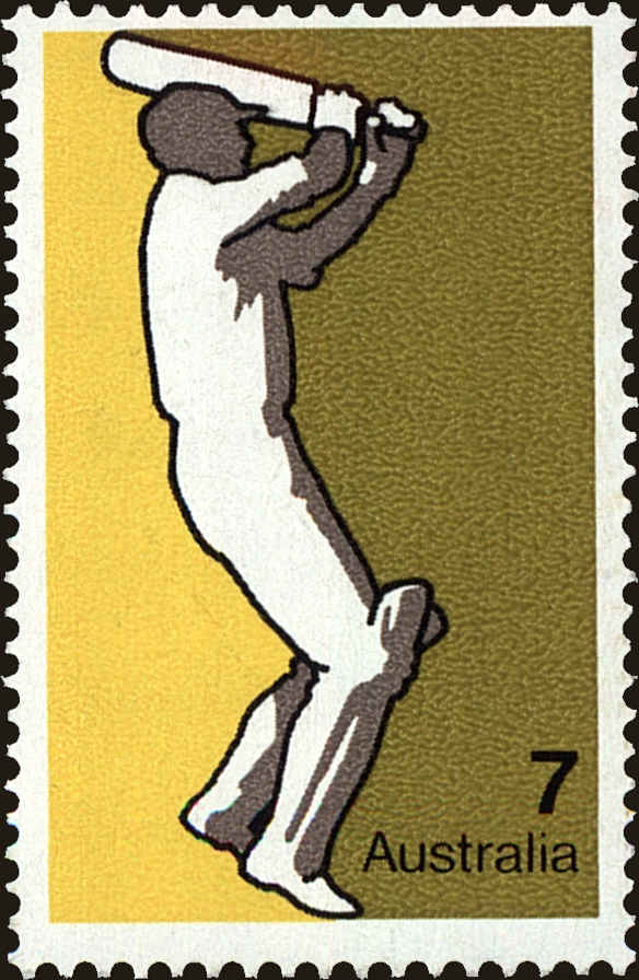 Front view of Australia 591 collectors stamp