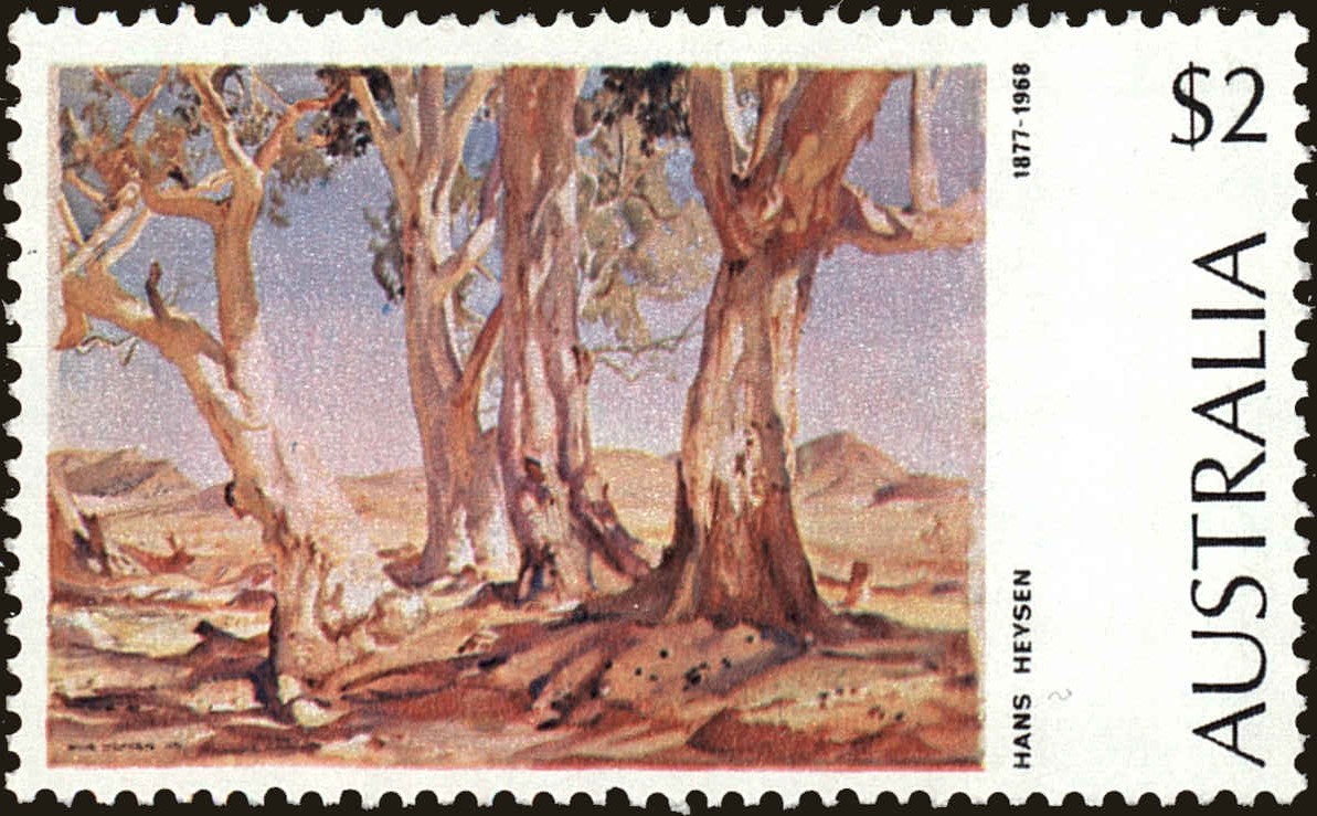 Front view of Australia 574 collectors stamp