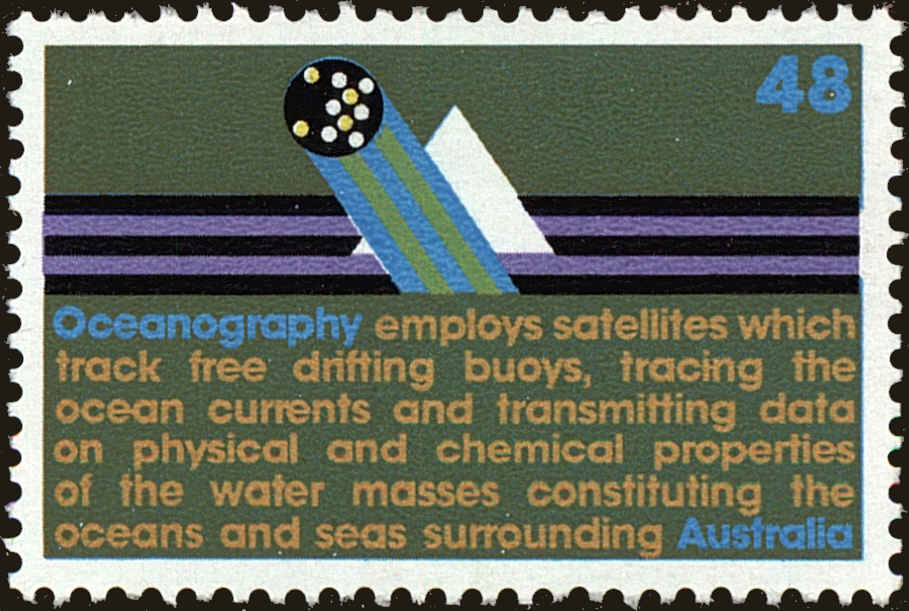 Front view of Australia 571 collectors stamp