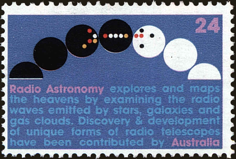 Front view of Australia 566 collectors stamp