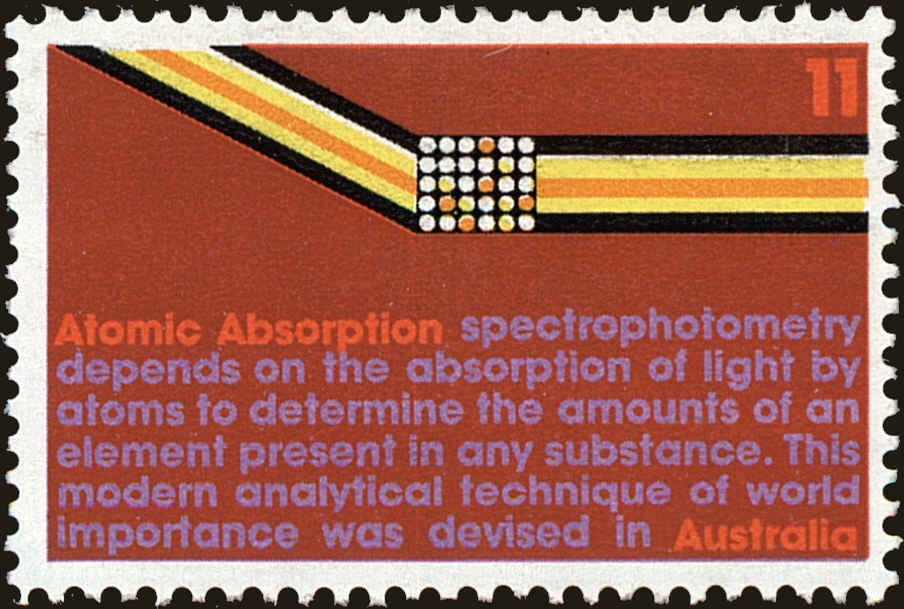 Front view of Australia 563 collectors stamp