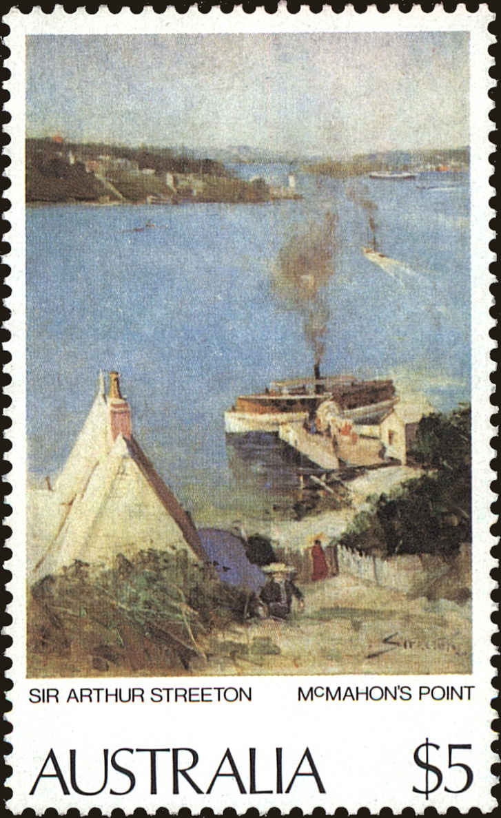 Front view of Australia 578 collectors stamp