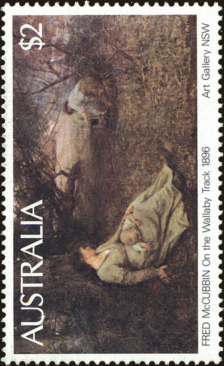 Front view of Australia 575 collectors stamp