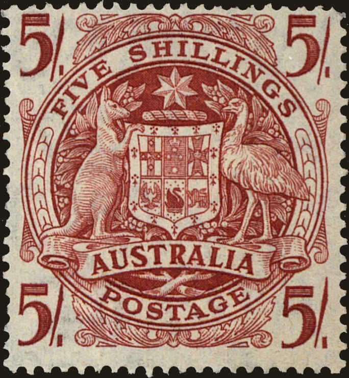 Front view of Australia 218 collectors stamp
