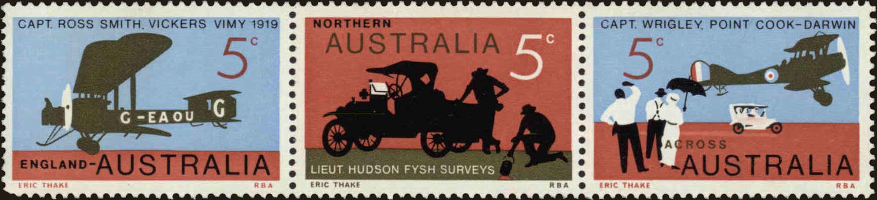 Front view of Australia 470a collectors stamp