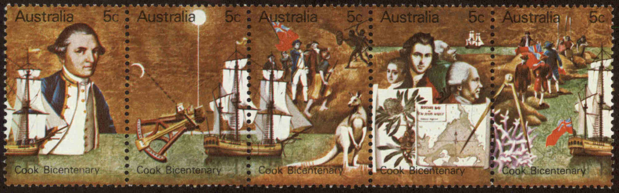 Front view of Australia 481a collectors stamp