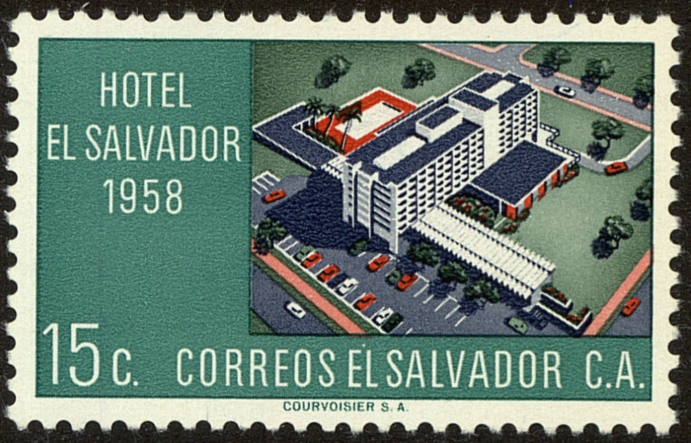Front view of Salvador, El 700 collectors stamp