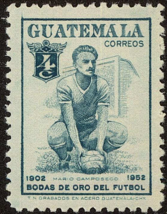 Front view of Guatemala 357 collectors stamp