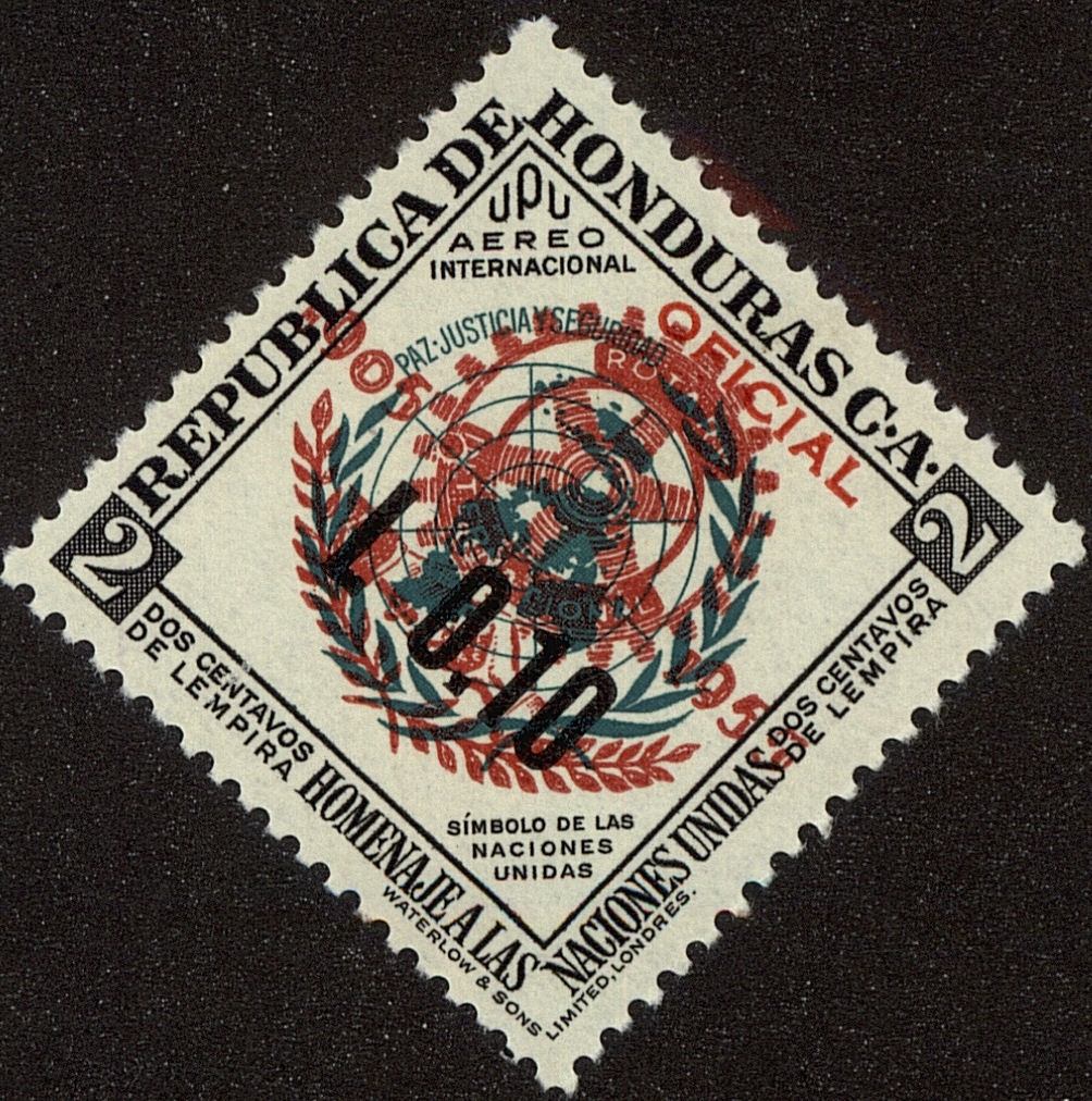 Front view of Honduras C239 collectors stamp