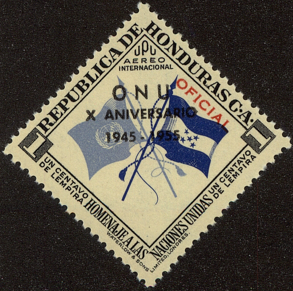 Front view of Honduras C241 collectors stamp