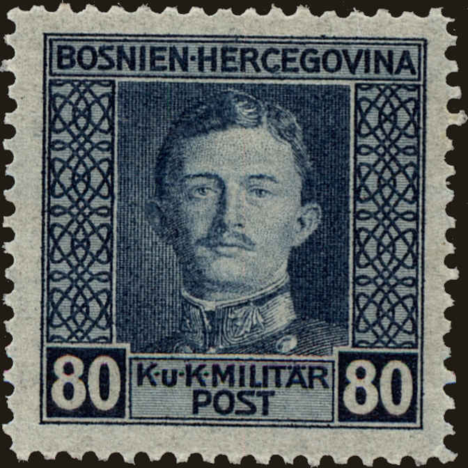 Front view of Bosnia and Herzegovina 117 collectors stamp
