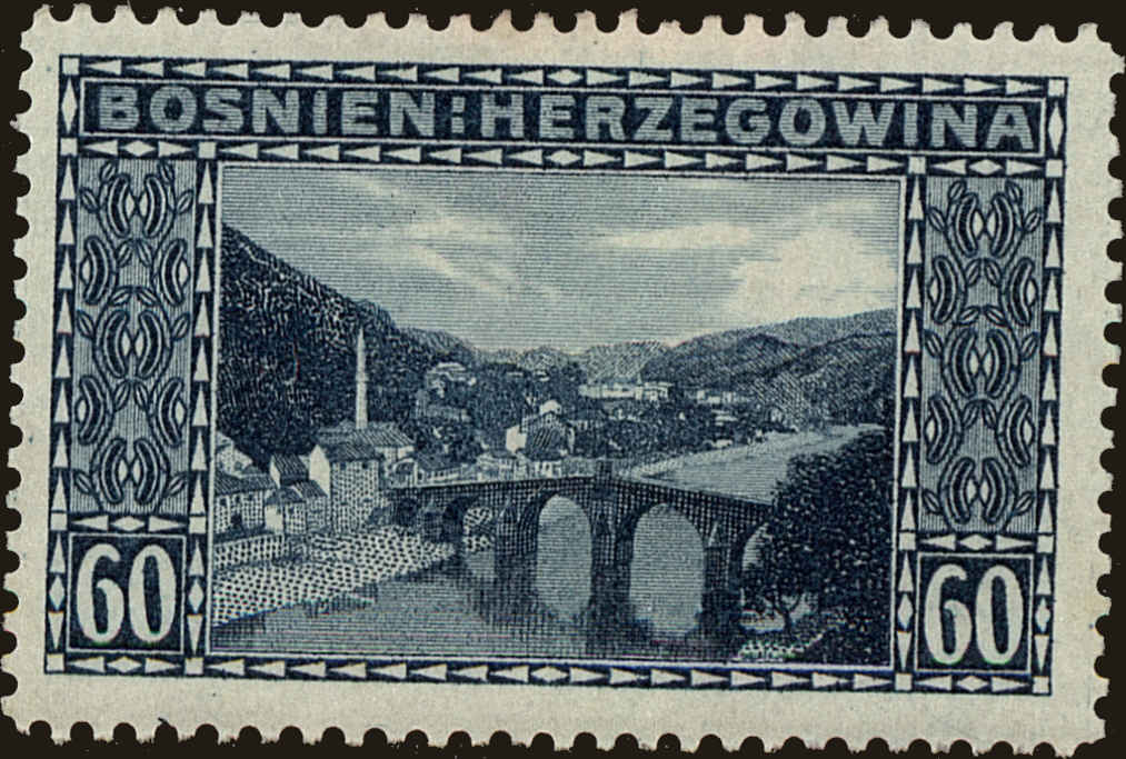 Front view of Bosnia and Herzegovina 63 collectors stamp
