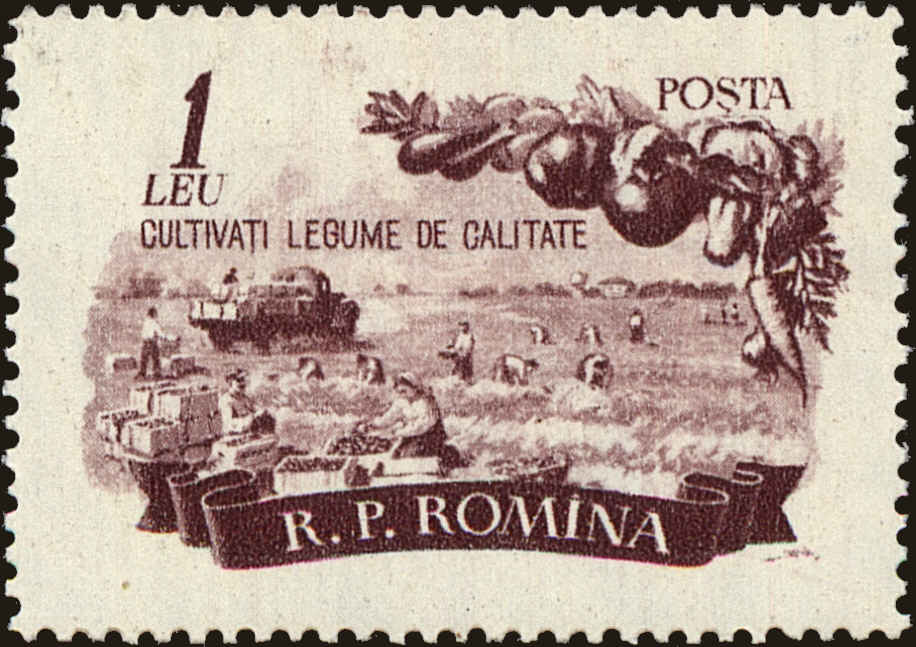 Front view of Romania 1059 collectors stamp