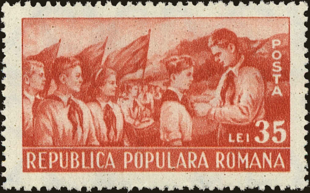 Front view of Romania 779 collectors stamp