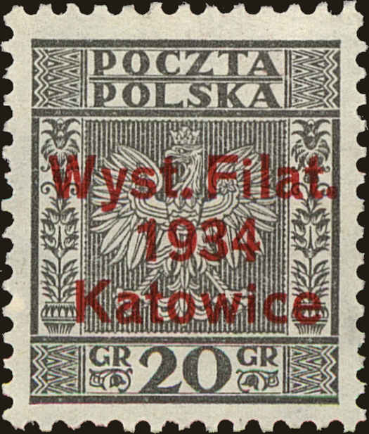 Front view of Polish Republic 280 collectors stamp