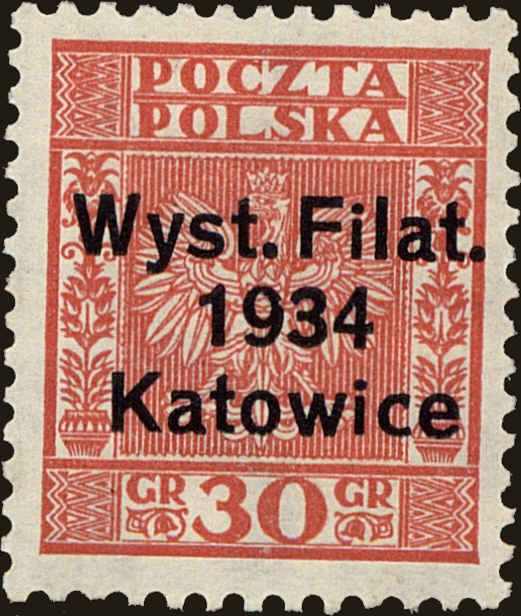 Front view of Polish Republic 281 collectors stamp