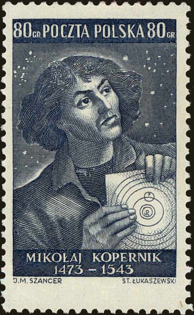 Front view of Polish Republic 579 collectors stamp