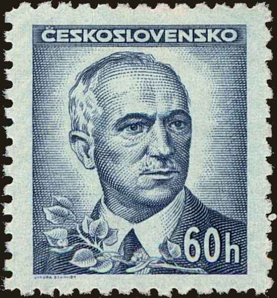 Front view of Czechia 294 collectors stamp