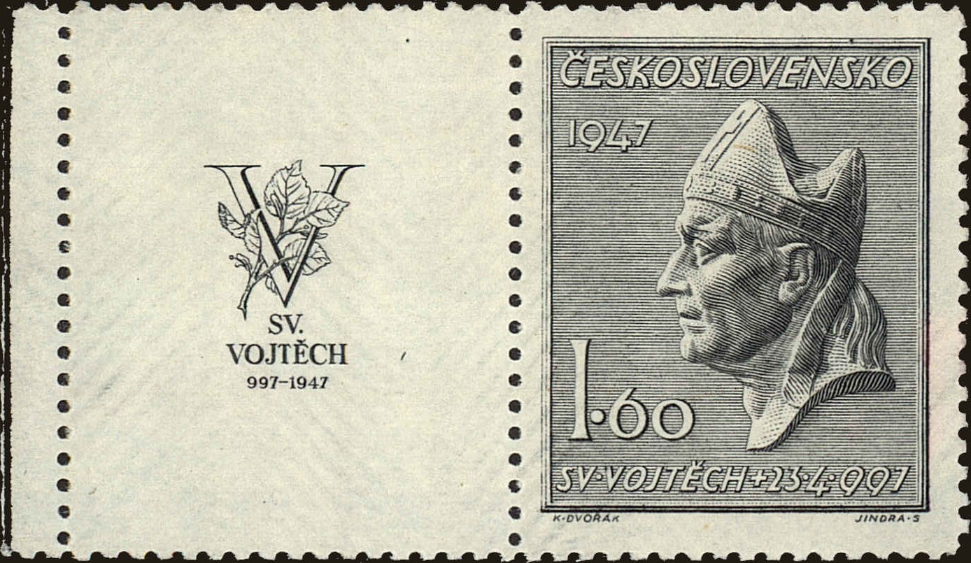 Front view of Czechia 326 collectors stamp