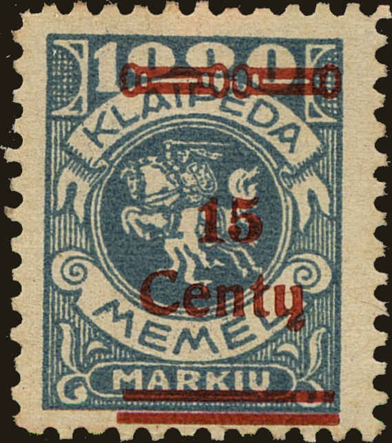 Front view of Memel N108 collectors stamp