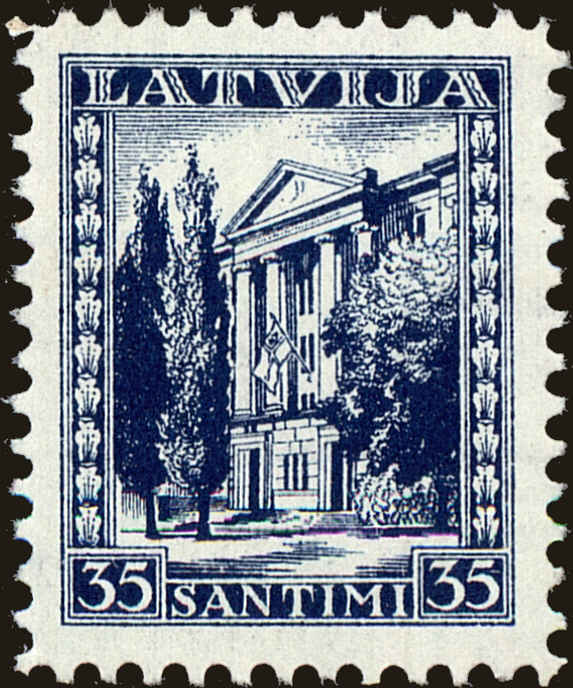 Front view of Latvia 178 collectors stamp