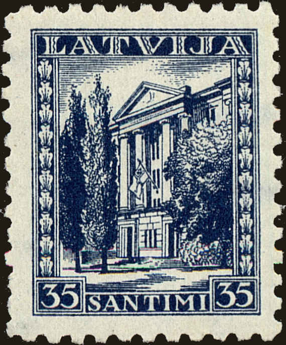 Front view of Latvia 178 collectors stamp