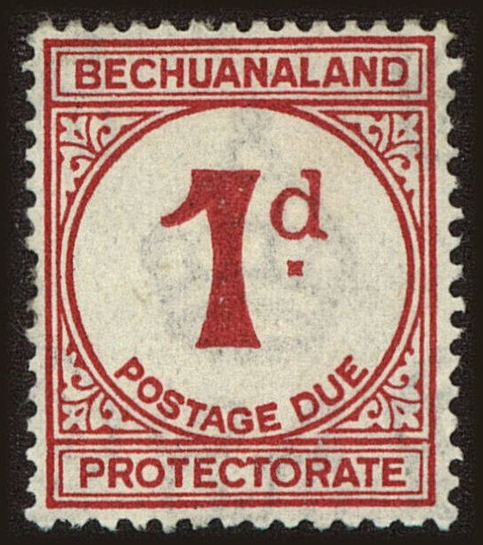 Front view of Bechuanaland Protectorate J5 collectors stamp