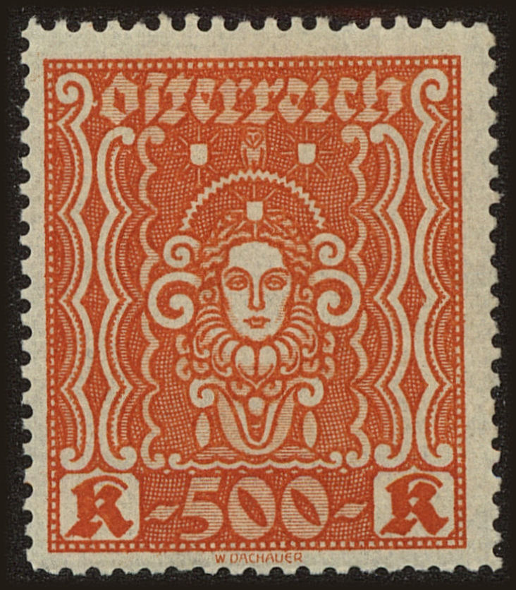 Front view of Austria 293 collectors stamp