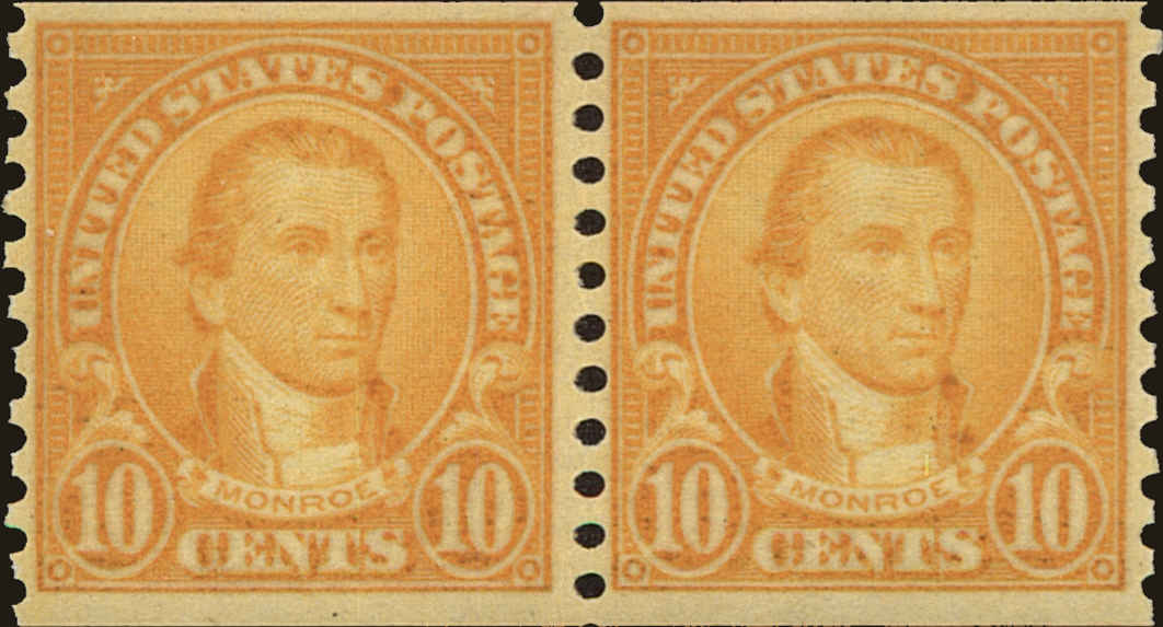 Front view of United States 603 collectors stamp