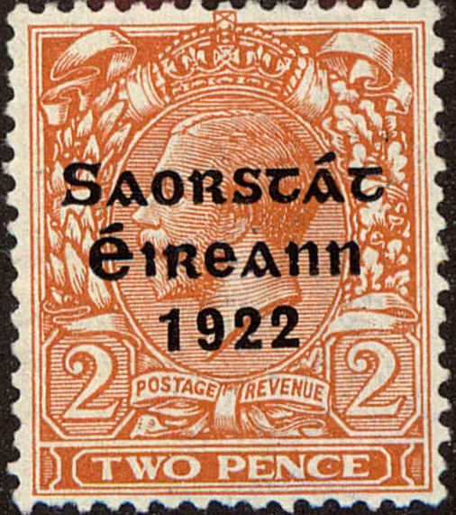 Front view of Ireland 47 collectors stamp