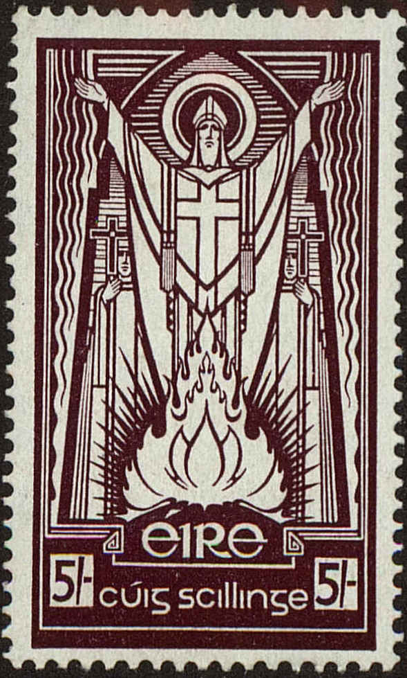 Front view of Ireland 122 collectors stamp