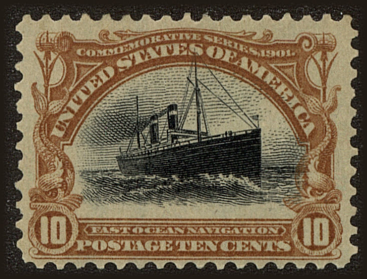 Front view of United States 299 collectors stamp