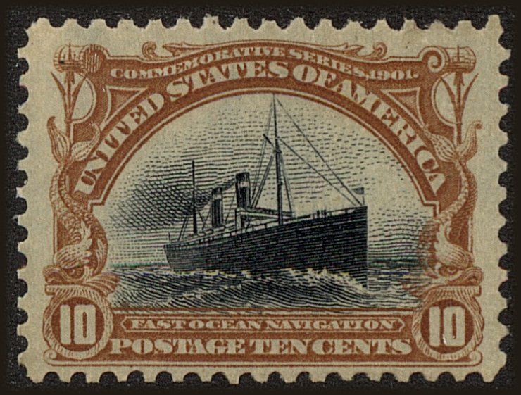 Front view of United States 299 collectors stamp