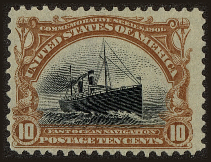 Front view of United States 299 collectors stamp