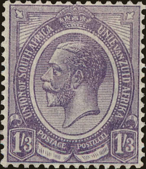 Front view of South Africa 12 collectors stamp