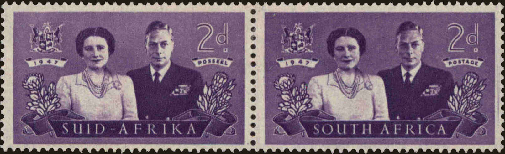 Front view of South Africa 104 collectors stamp